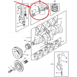 4222949m91 engine piston