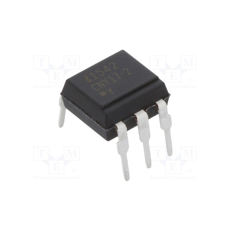 2 pcs x LITEON - CNY17-2-L - Optocoupler, THT, Ch: 1, OUT: transistor, Uinsul: 5kV, Uce: 70V, DIP6