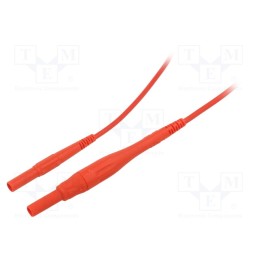 1 pcs x STu00c4UBLI - 66.9395-15022 - Test lead, 8A, banana plug 4mm,both sides, insulated, Urated: 1kV