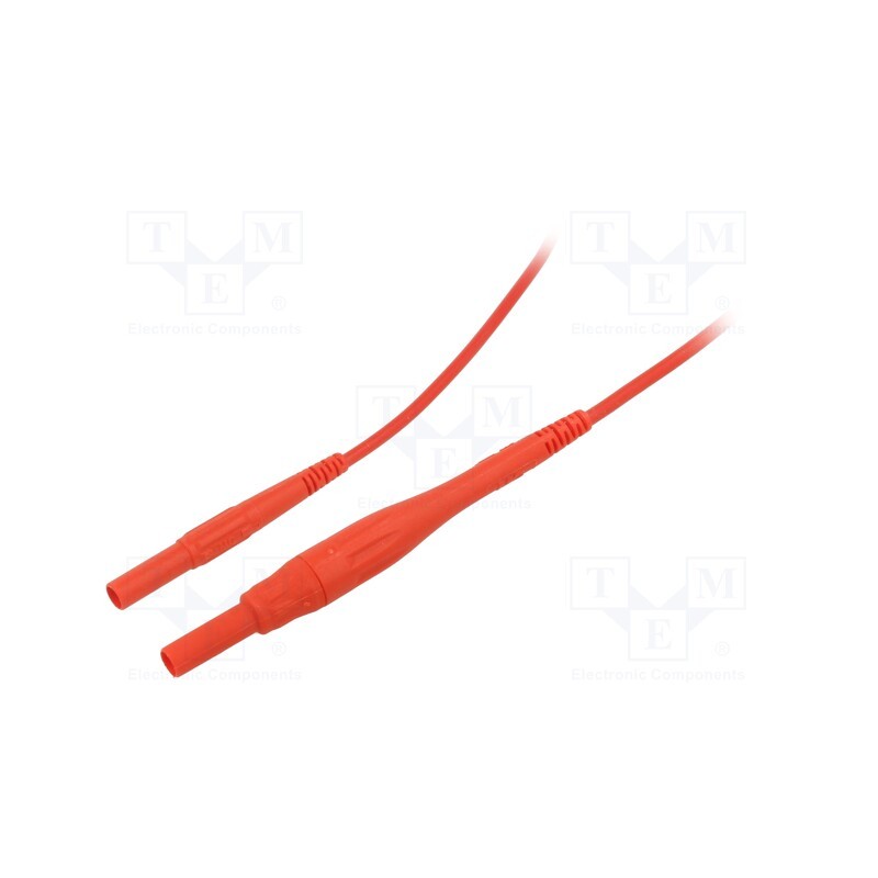 1 pcs x STu00c4UBLI - 66.9395-15022 - Test lead, 8A, banana plug 4mm,both sides, insulated, Urated: 1kV