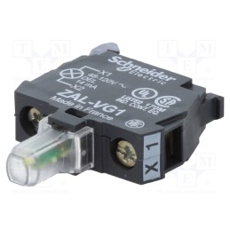 1 pcs x SCHNEIDER ELECTRIC - ZALVG1 - Illuminating unit, 22mm, Harmony XB4, -25÷70°C, Illumin: LED
