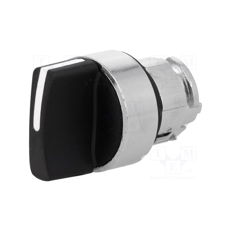 1 pcs x SCHNEIDER ELECTRIC - ZB4BD4 - Switch: rotary, 22mm, Stabl.pos: 1, black, none, IP66, prominent