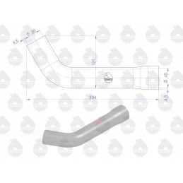 Radiator lines 4 6 cyl c 385 kpch4 6c 385u