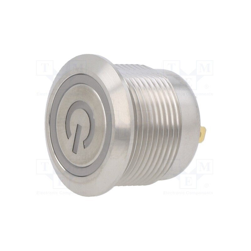 1 pcs x E-SWITCH - SV4F23SS-6G1 - Switch: vandal resistant, Pos: 2, SPST-NO, 2A/36VDC, IP67, OFF-(ON)
