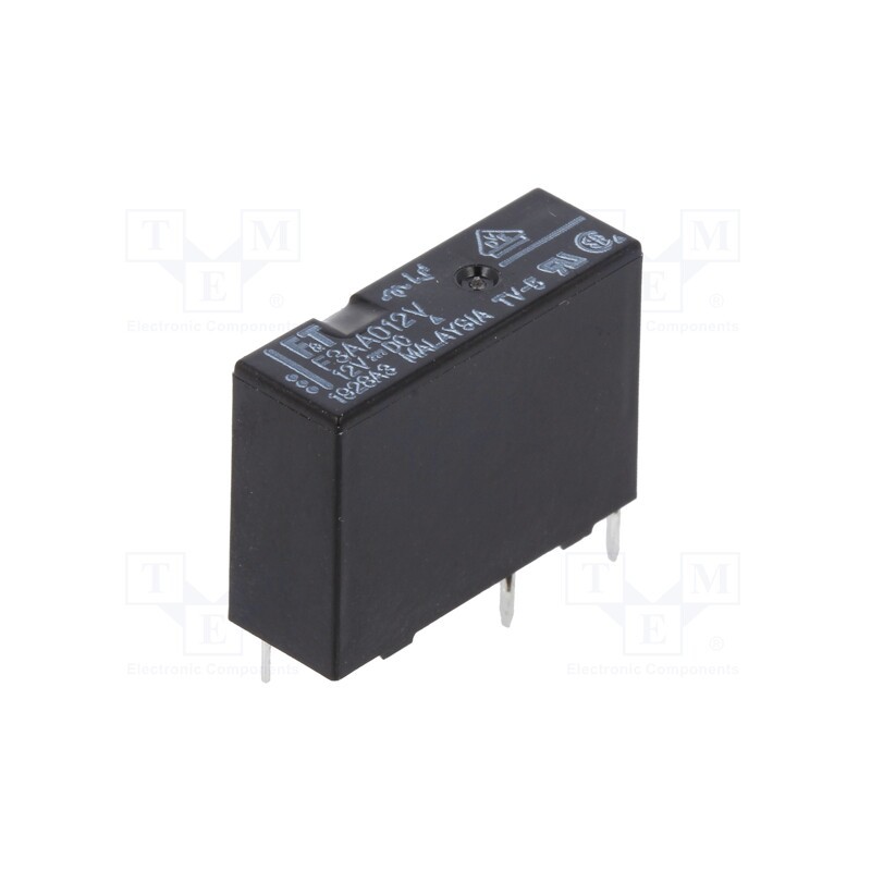 1 pcs x FUJITSU - FTR-F3AA012V - Relay: electromagnetic, SPST-NO, Ucoil: 12VDC, 5A, 5A/250VAC, PCB
