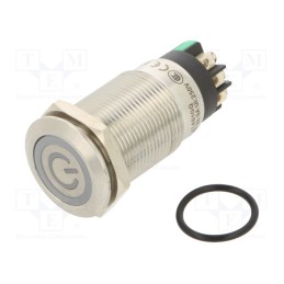 1 pcs x ONPOW - LAS1GQF-11ZET/L/G/24V/S - Switch: vandal resistant, Pos: 2, SPDT, 3A/220VAC, 5A/24VDC, IP65