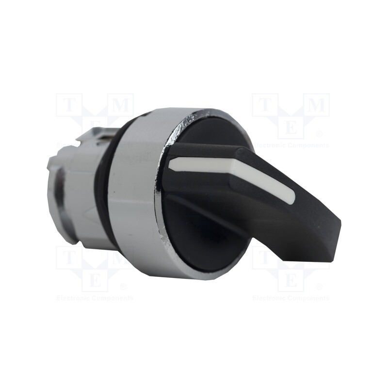 1 pcs x SCHNEIDER ELECTRIC - ZB4BJ2 - Switch: rotary, 22mm, Stabl.pos: 2, black, none, IP66, prominent