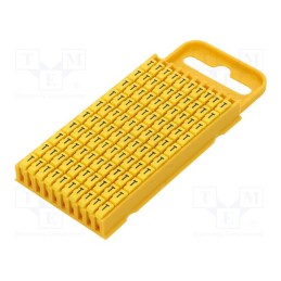 100 pcs x HELLERMANNTYTON - 561-03204 - Markers, Marking: T, 4.3÷5.3mm, polyamide, yellow, -40÷85°C, WIC