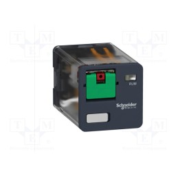 1 pcs x SCHNEIDER ELECTRIC - RUMC21B7 - Relay: electromagnetic, DPDT, Ucoil: 24VAC, Icontacts max: 10A