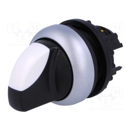 1 pcs x EATON ELECTRIC - M22-WK3 - Switch: rotary, 22mm, Stabl.pos: 1, white-black, none, IP66, Pos: 3