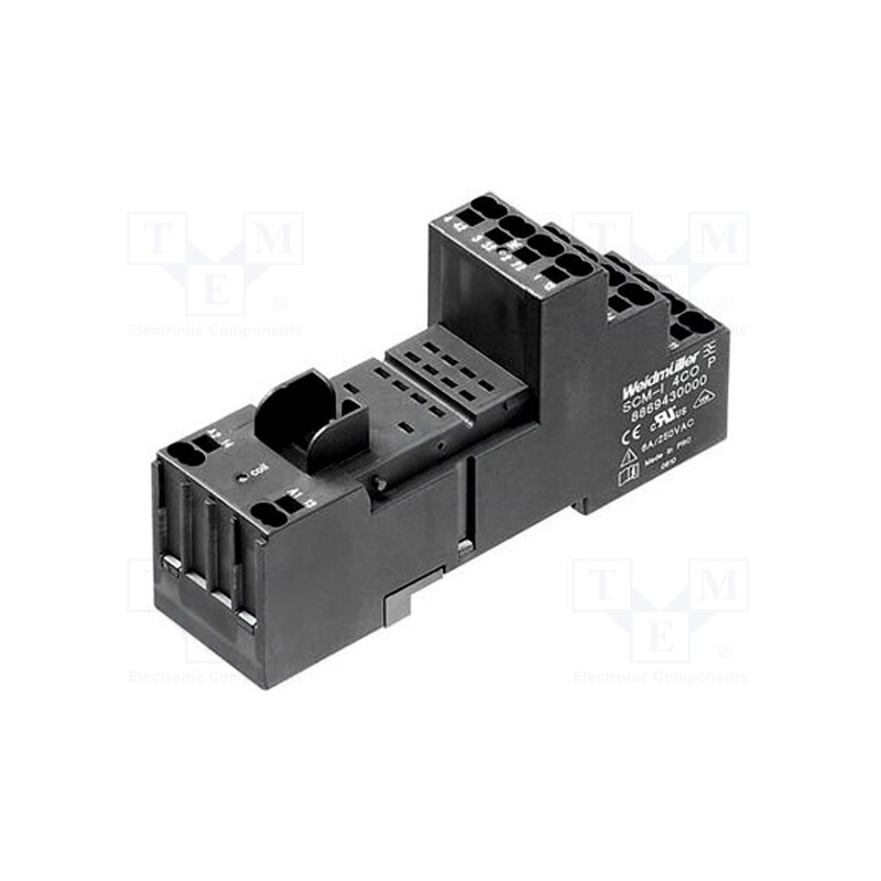 1 pcs x WEIDMu00dcLLER - 8869430000 - Socket, PIN: 14, 6A, 240VAC, H: 48mm, W: 28mm, for DIN rail mounting