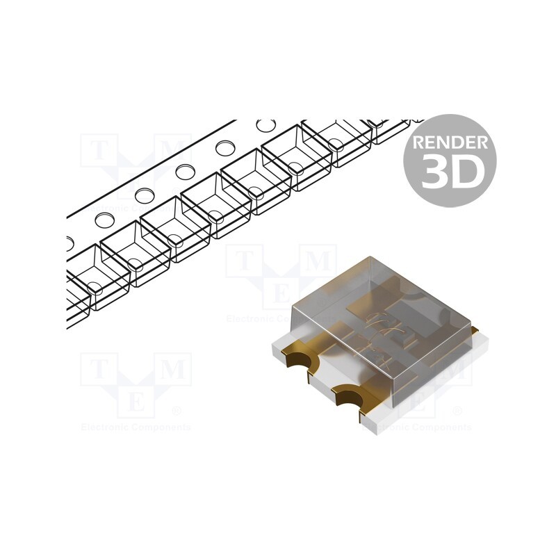 1 pcs x Inolux - IN-S66TBTRGB - LED, SMD, 0606, RGB, 1.6x1.5x0.55mm, 120°, 20mA, Lens: transparent