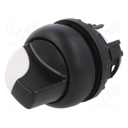 1 pcs x EATON ELECTRIC - M22S-WK - Switch: rotary, 22mm, Stabl.pos: 1, white-black, none, IP66, Pos: 2
