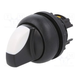 1 pcs x EATON ELECTRIC - M22S-WK3 - Switch: rotary, 22mm, Stabl.pos: 1, white-black, none, IP66, Pos: 2