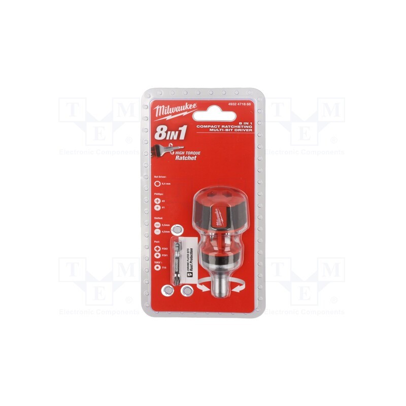 1 set x Milwaukee - 4932471868 - Kit: screwdriver, Phillips,Pozidriv®,slot,Torx®