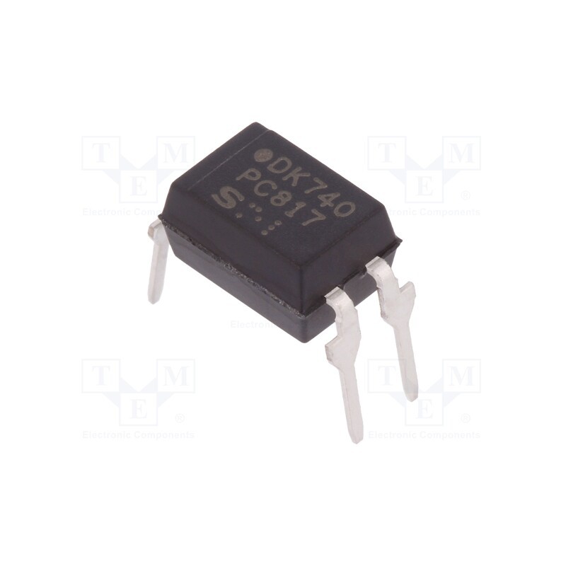 2 pcs x SHARP - PC817XNNSZ1B - Optocoupler, THT, Ch: 1, OUT: transistor, Uinsul: 5kV, Uce: 80V, DIP4