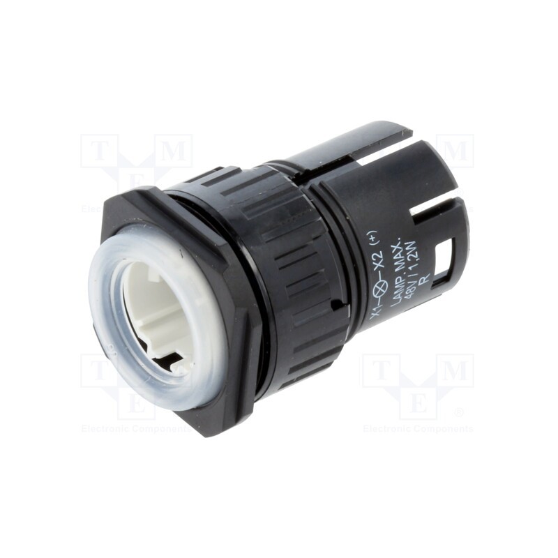 1 pcs x EAO - 61-1300.0 - Switch: body, 22mm, Stabl.pos: 1, IP65, flat, Pos: 2, Ø22.3mm, plastic