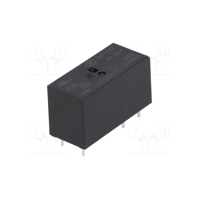 1 pcs x HONGFA RELAY - HF115F/024-1ZS1A - Relay: electromagnetic, SPDT, Ucoil: 24VDC, 12A, 12A/250VAC, PCB