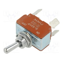 1 pcs x NKK SWITCHES - S331F - Switch: toggle, Pos: 2, DPST, ON-OFF, 15A/125VAC, -10÷70°C, S