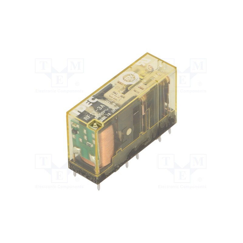 1 pcs x IDEC - RF1V-3A1BL-D24 - Relay: electromagnetic, NC + NO x3, Ucoil: 24VDC, 6A/250VAC, PIN: 8