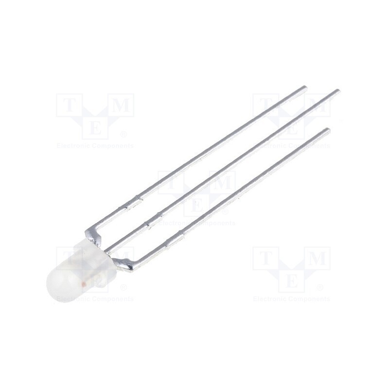 2 pcs x KINGBRIGHT ELECTRONIC - L-115WEGW-CA - LED, 3mm, red/green, 60°, Front: convex, 2÷2.5/2.2÷2.5V