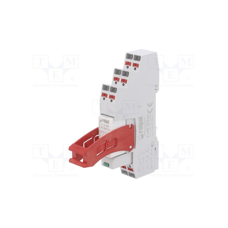 1 pcs x RELPOL - PI84-230AC-M93G-PS-2012 - Relay: interface, DPDT, Ucoil: 230VAC, 8A, 8A/250VAC, 8A/24VDC