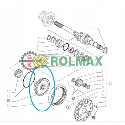Gear wheel new holland fiat case 5132810