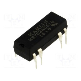 1 pcs x LITTELFUSE - HE722A0510 - Relay: reed switch, DPST-NO, Ucoil: 5VDC, max.200VDC, Rcoil: 200Ω