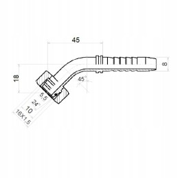 Dkol 45 clamp dn8 1 2sn m16x1 5 x10 hydrolider