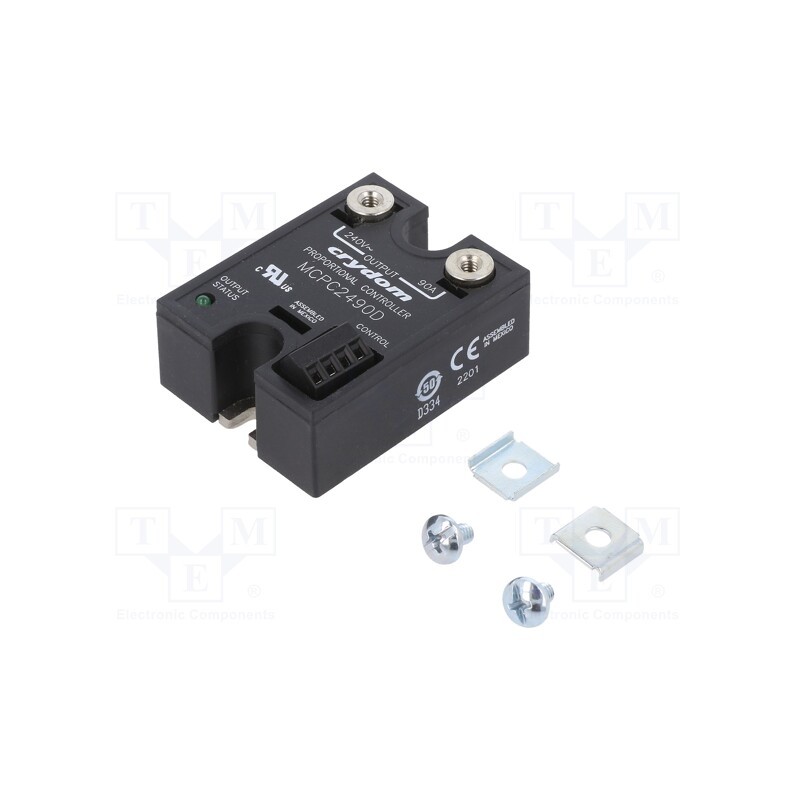 1 pcs x SENSATA / CRYDOM - MCPC2490D - Relay: solid state, Ucntrl: 8÷32VDC, 90A, 180÷280VAC, on panel