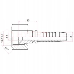 Dk komatsu clamping dn8 1 2sn m14 x10 hydrolider