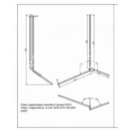 The harrowing finger of the Famarol S 074 seeder, right