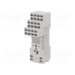 1 pcs x LOVATO ELECTRIC - HR6XS41S - Socket, PIN: 14, 10A, 250VAC, for DIN rail mounting, Series: HR60