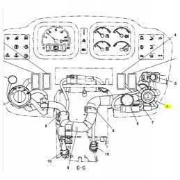Ignition switch with keys for Cat backhoe loaders
