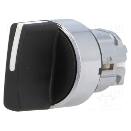 1 pcs x SCHNEIDER ELECTRIC - ZB4BD7 - Switch: rotary, 22mm, Stabl.pos: 2, black, none, IP66, prominent