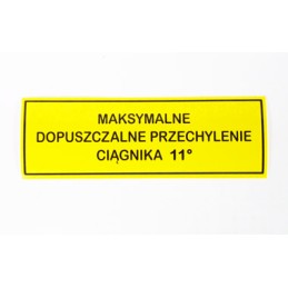 11 degree tilt emblem