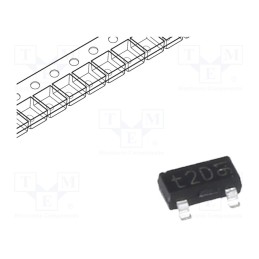 20 pcs x NEXPERIA - PMBTA92,215 - Transistor: PNP, bipolar, 300V, 0.1A, 250mW, SOT23,TO236AB