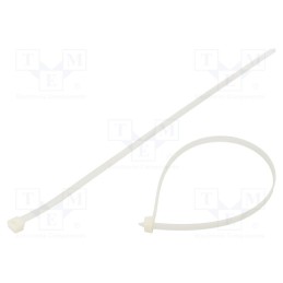 100 pcs x BM GROUP - BMB4390 - Cable tie, L: 430mm, W: 9mm, polyamide, 800N, natural, Ømax: 130.5mm