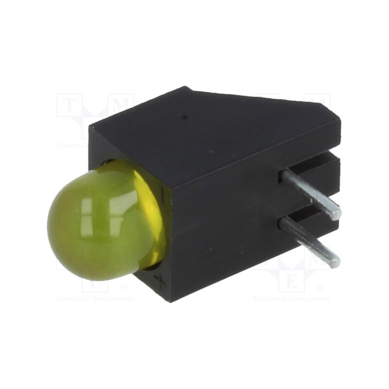 2 pcs x KINGBRIGHT ELECTRONIC - L-1503CB/1YD - LED, in housing, yellow, 5mm, No.of diodes: 1, 20mA, 60°, 2.1÷2.5V