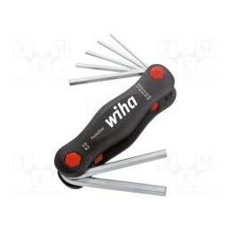 1 set x WIHA - 23035 - Wrenches set, hex key,spherical, Chrom-vanadium steel, 7pcs.
