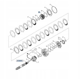Gearbox hub new holland t8 tg 235913a3