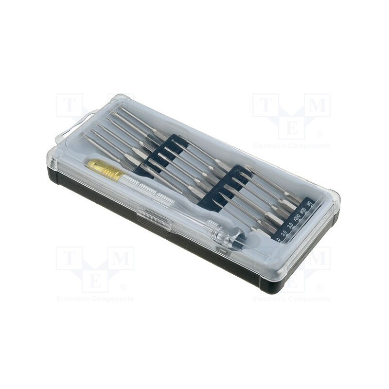 1 set x DONAU ELEKTRONIK - MBS18 - Kit: screwdrivers, hex key,Phillips,Pozidriv®,slot,Torx®, bag