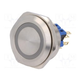 1 pcs x ONPOW - GQ30-11E/B/12V/S - Switch: vandal resistant, Pos: 2, SPDT, 3A/220VAC, 5A/24VDC, IP65