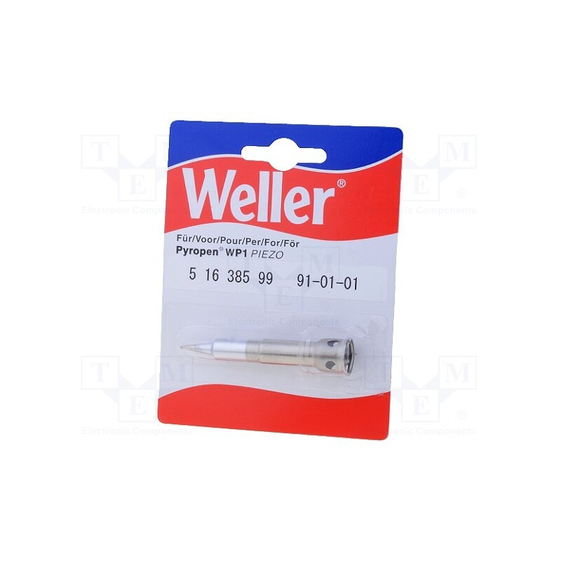 1 pcs x WELLER - T0051638599 - Tip, pin, 1mm, WEL.WP1