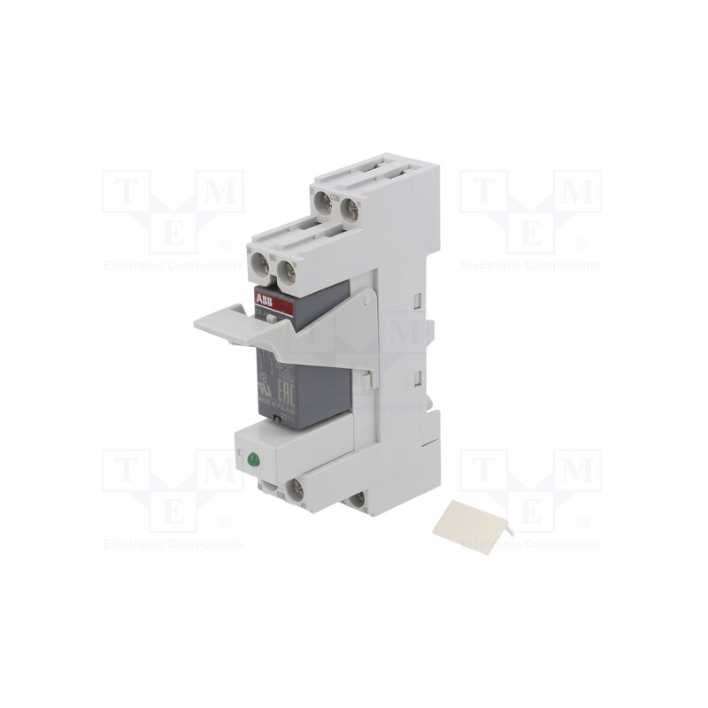 1 pcs x ABB - 1SVR405601R1010 - Relay: interface, DPDT, Ucoil: 24VDC, for DIN rail mounting