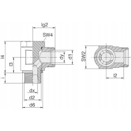 Banjo connector m18x1 5 m20x1 5 12s