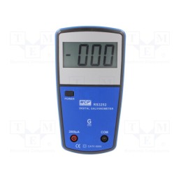 1 pcs x MCP - RS3252 - Galvanometer, LCD, 3,5 digit, I DC: 1÷1999uA, 94x150x35mm, 0.5%
