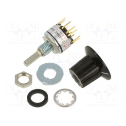 1 pcs x NKK SWITCHES - MRK112-A - Switch: rotary, Pos: 12, 0.1A/28VAC, 0.1A/28VDC, Poles number: 1