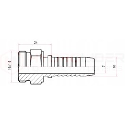 Agm fl clamping dn10 1 2sn m18x1 5 x10 hydrolider
