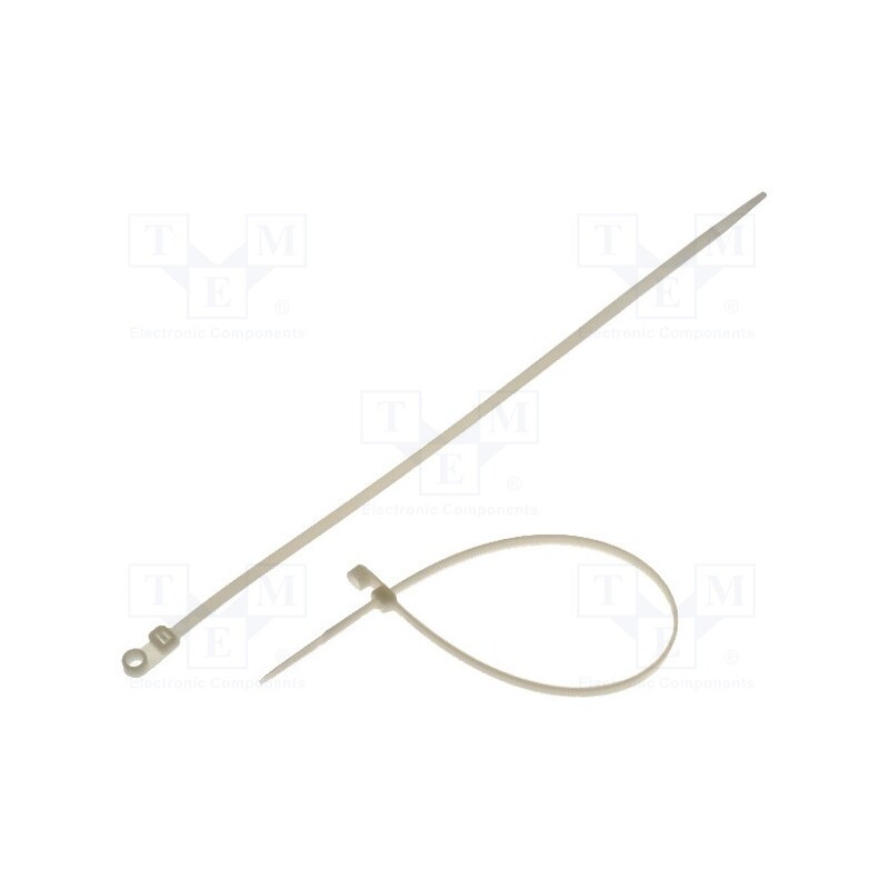 100 pcs x KSS WIRING - TCV-300 - Cable tie, with a hole for screw mounting, L: 300mm, W: 4.8mm